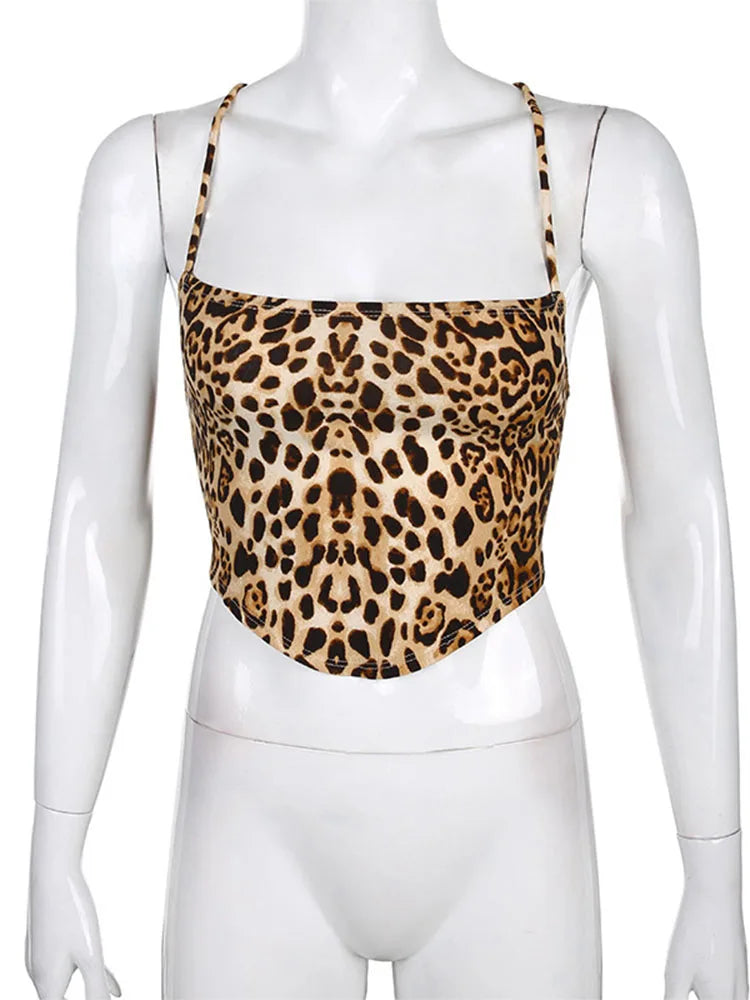 Leopard Pattern Women Tank Tops