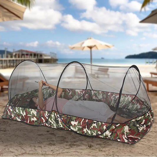 Camping Mesh Tent Folding Net Tent Portable Waterproof Outdoor Camping Hiking Single/double Person Backpacking Shelter Net Tent