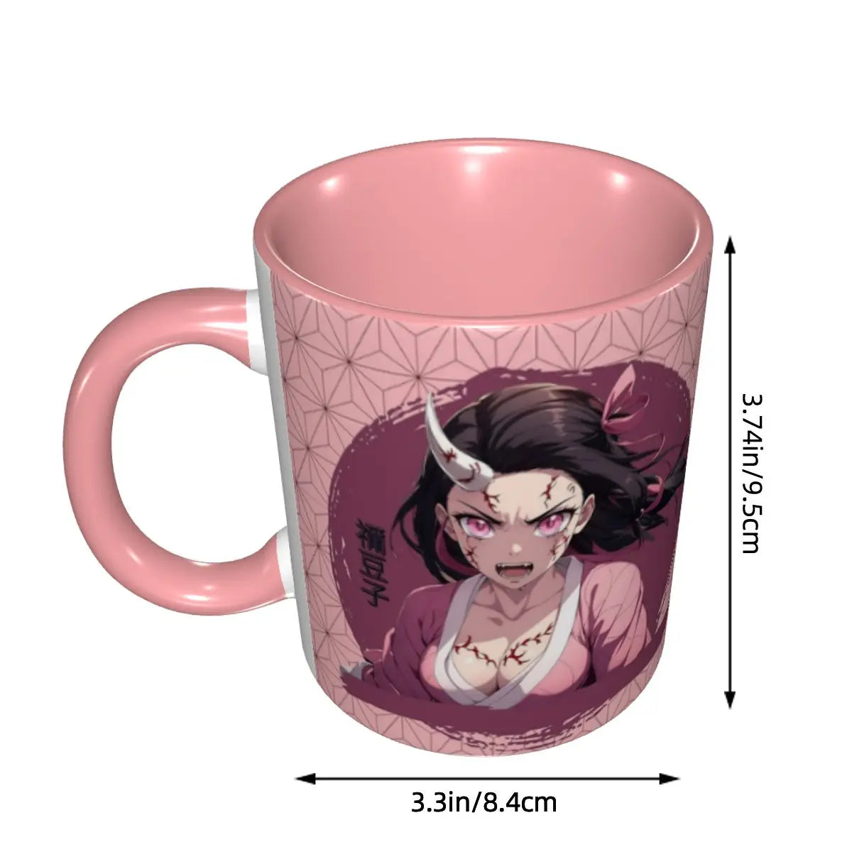 New Arrival Demon Slayer Nezuko Kamado In Fury Accessories Mug Cute Tea Cup