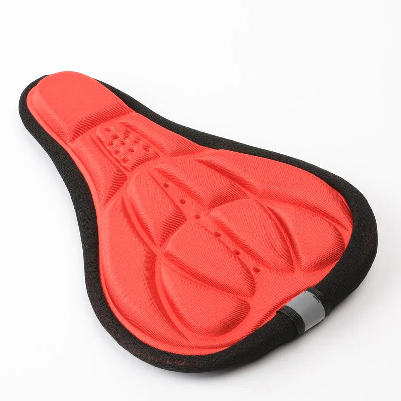 Mountain Bike 3D Saddle Cover Thick Breathable Super Soft Bicycle Seat Cushion Silicone Sponge Gel Bike Seat Bicycle Accessories
