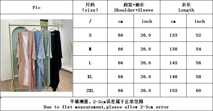 Fashion Elegant Dubai Turkish Abaya Dress Women Muslim's Women Muslim Kimino Dress Abayas Open Front Cardigan 796