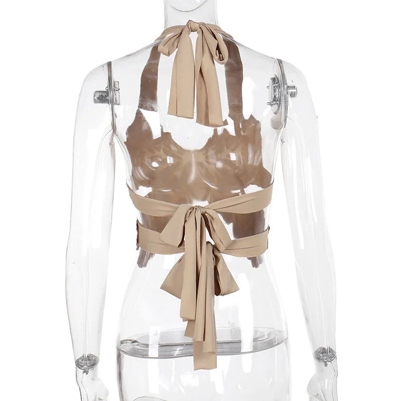 Butterfly Halter Tops Women