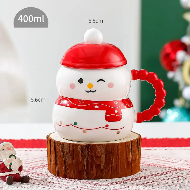 Santa Claus Snowman Cup Christmas Gift Children's Breakfast Mug Couple Girlfriend Friend Office Coffee Cups Drinkware