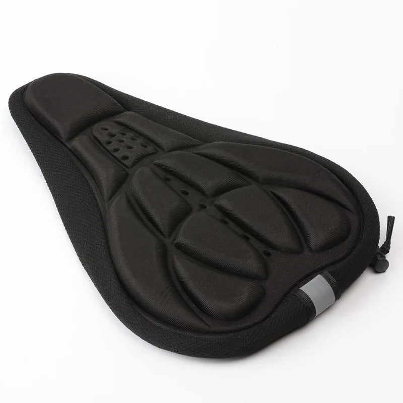 Mountain Bike 3D Saddle Cover Thick Breathable Super Soft Bicycle Seat Cushion Silicone Sponge Gel Bike Seat Bicycle Accessories