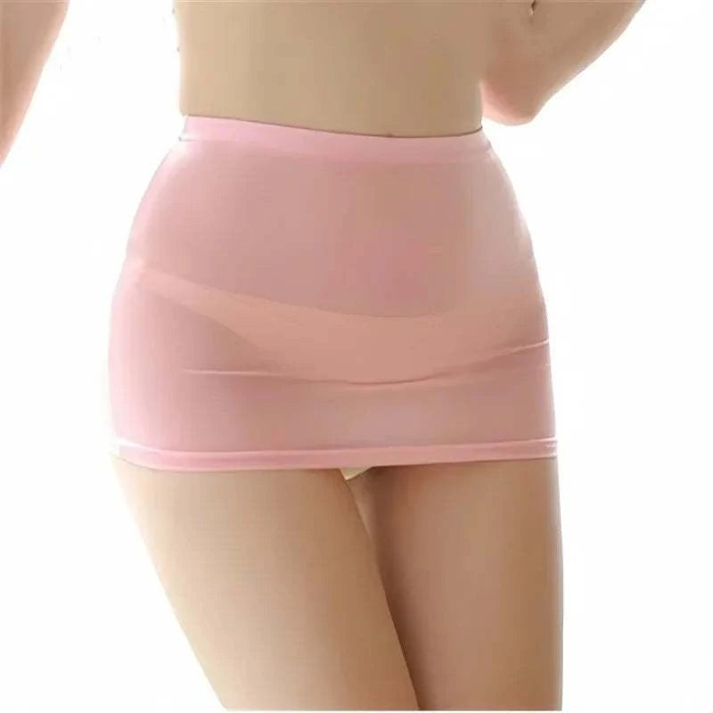 Black Slim Wrap Hip Mini Skirts