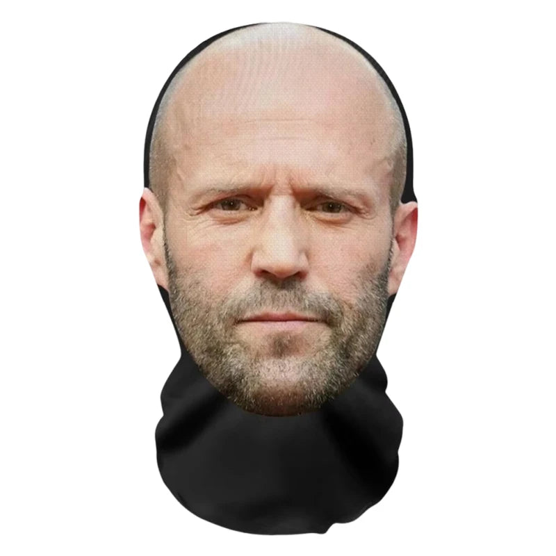 Funny Full Face Mask 3D Printed Celebrity Face Masks Elastic Mesh Halloween Cosplay Party Props Balaclava Headcovers