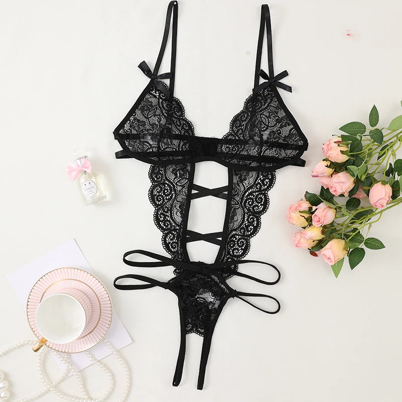 Sexy Women Bra Panties Set Crop Top Seamless Underwear Fitness Bra One-piece Transparent Female Lingerie Set Intimates Tight