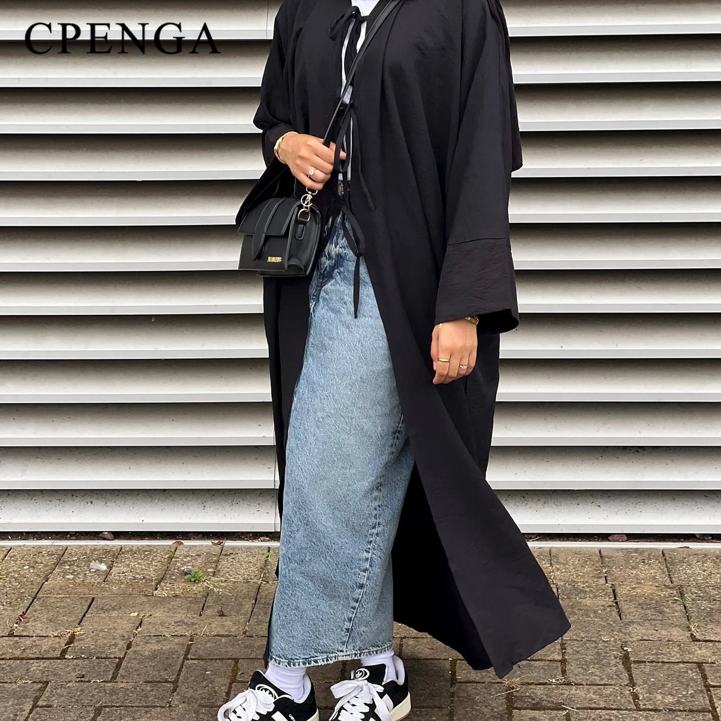 Ramadan Saudi Arabia Black Muslim Modest Cardigan for Women Eid Dubai Open Abaya Dress Luxury Islamic Turkey Party Vacation Robe