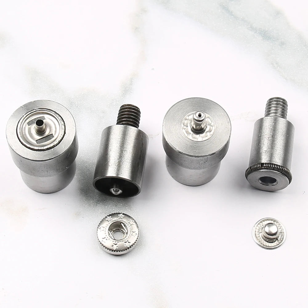Metal Dies for Snap Buttons Hand Punch Press Machine Mold for Leathercraft Clothing Bags Sewing Accessories