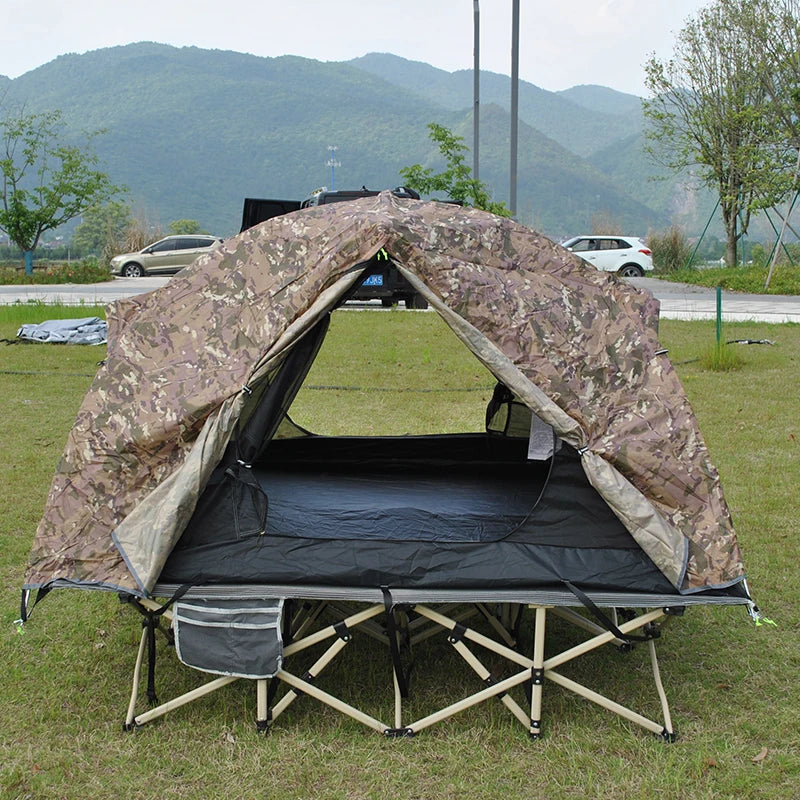 Ultralight 2 Person Backpacking Tent Can Be Used As Cot Bed Tent or Bikepacking Tent, Light Weight Cot Tent Not Include Bed