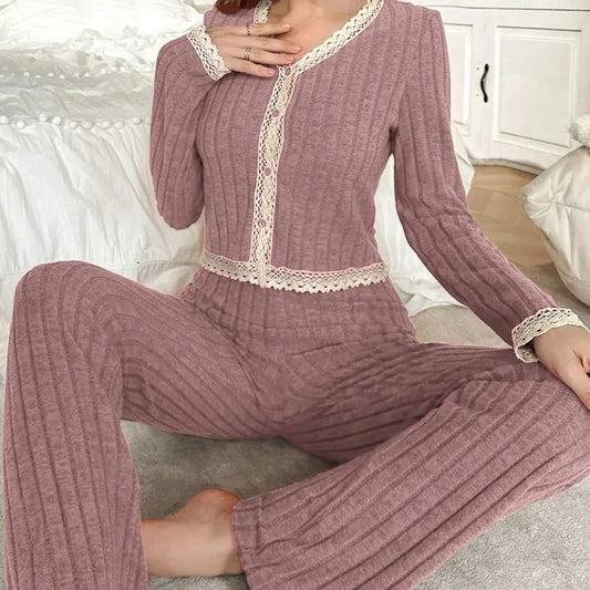 Sleepwear Women Home Wear Set Pajamas Set Woman Big Size Women's Pajamas Pajama Pigma Long Sleeve Winter Sleep Lounge Underwear