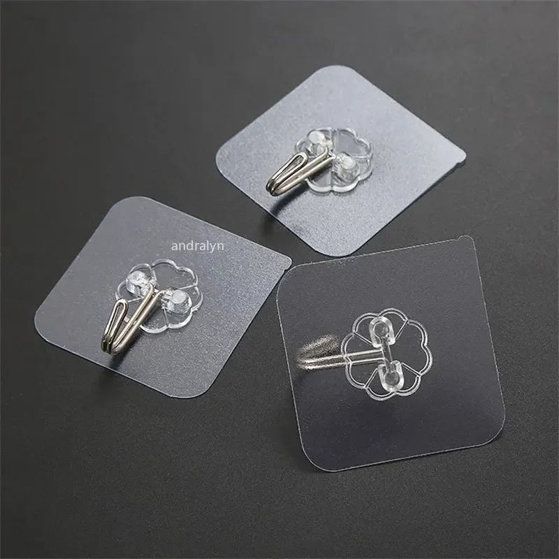 1-20pcs Hooks Transparent Strong Self Adhesive Door Wall Hangers Hooks Suction Heavy Load Rack Cup Sucker For Kitchen Bathroom